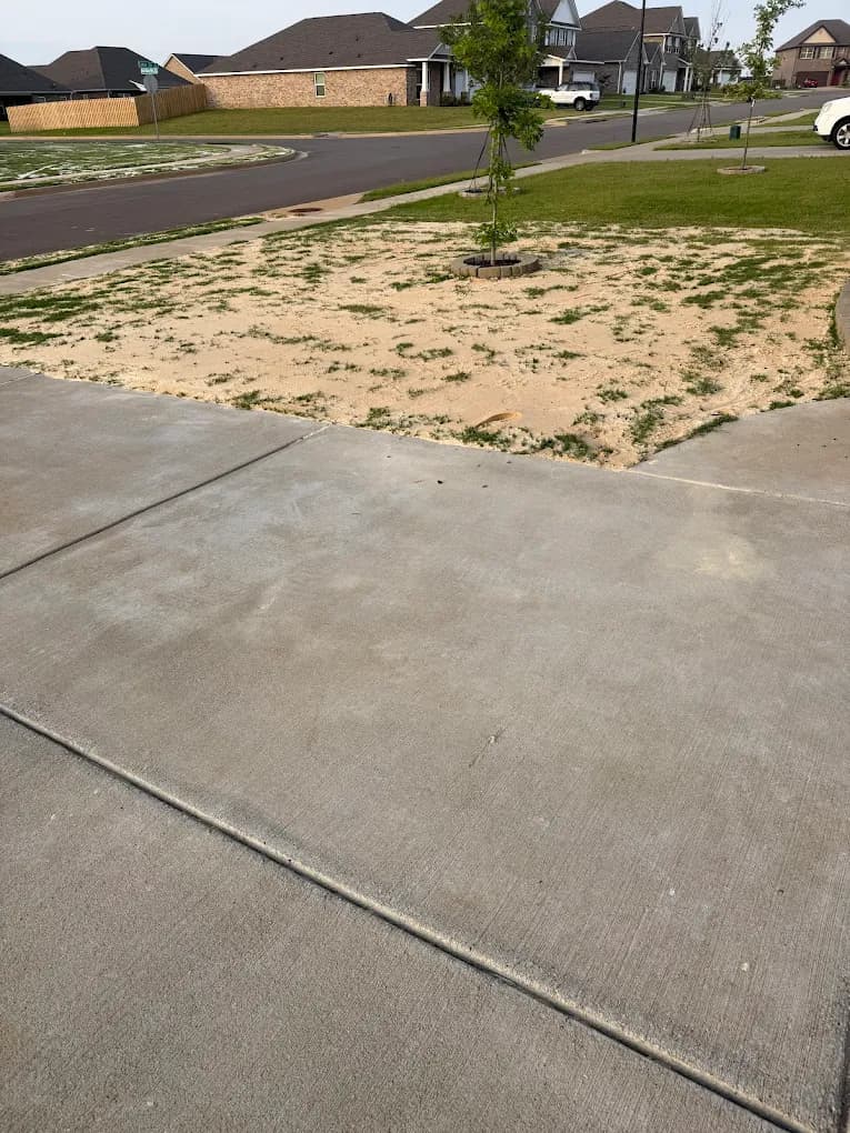 Sand leveling results
